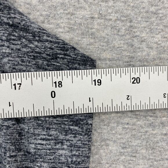 Aerie Shirt Womens Large Gray Sleeveless Drawstring Cowl Neck Split Sides Comfy - Picture 9 of 12